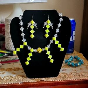 Necklace and earrings